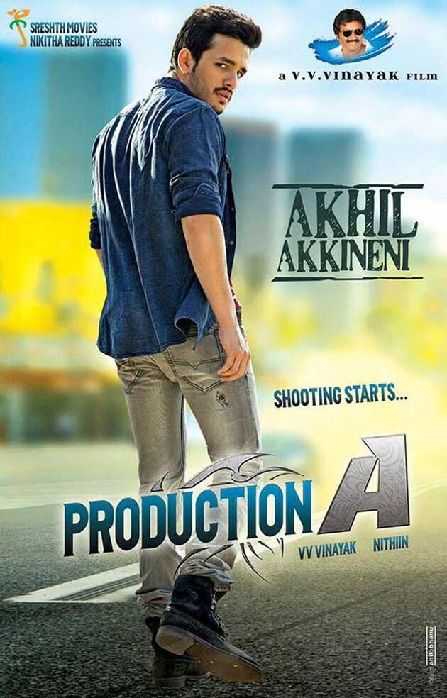 Telugu poster of the movie Akhil