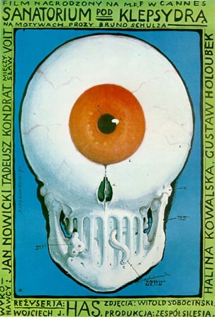 Polish poster of the movie Sanatorium pod klepsydra