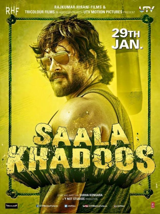 Hindi poster of the movie Saala Khadoos