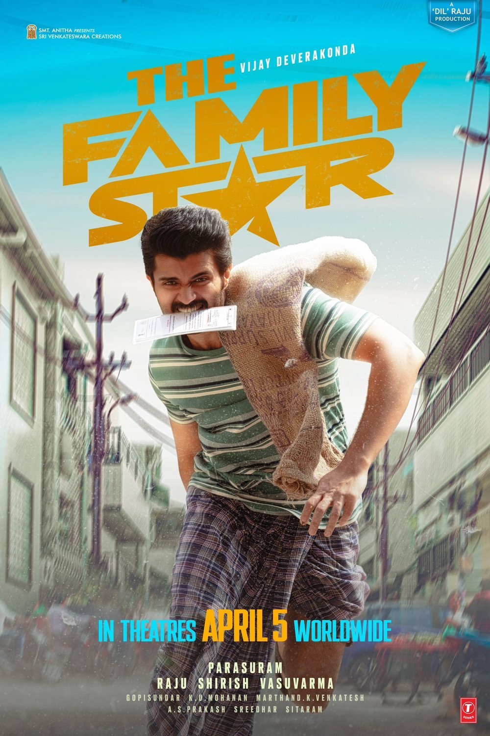 Telugu poster of the movie The Family Star
