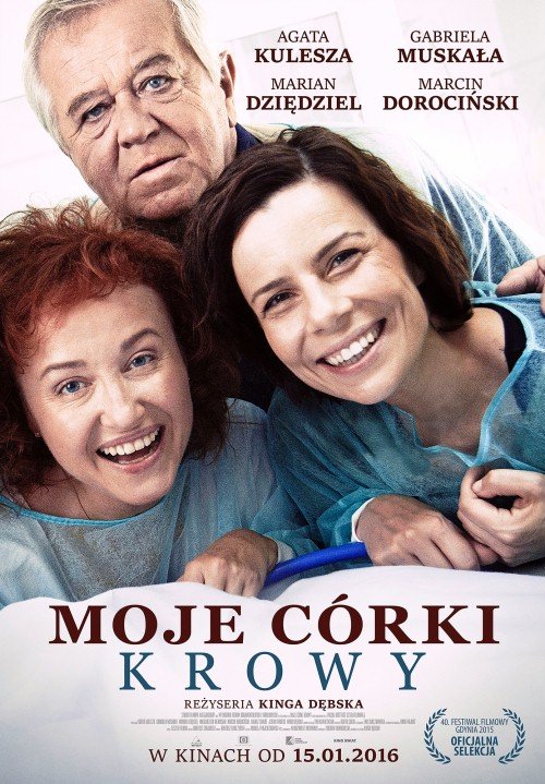 Polish poster of the movie Moje córki krowy