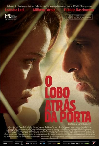 Portuguese poster of the movie O Lobo atrás da Porta