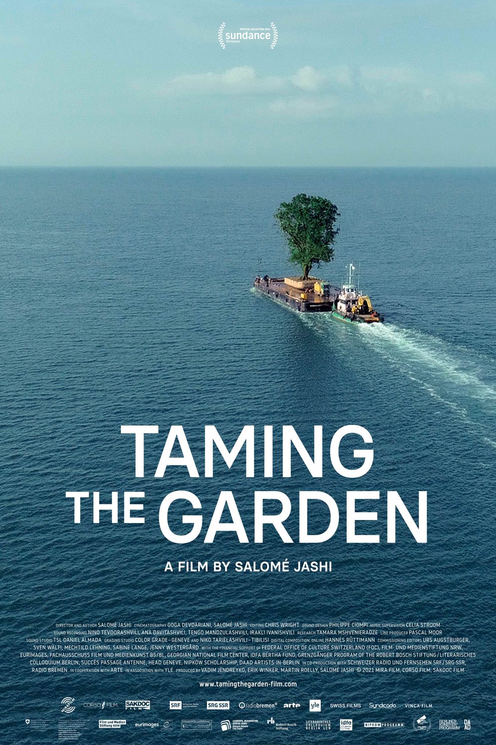 Georgian poster of the movie Taming the Garden