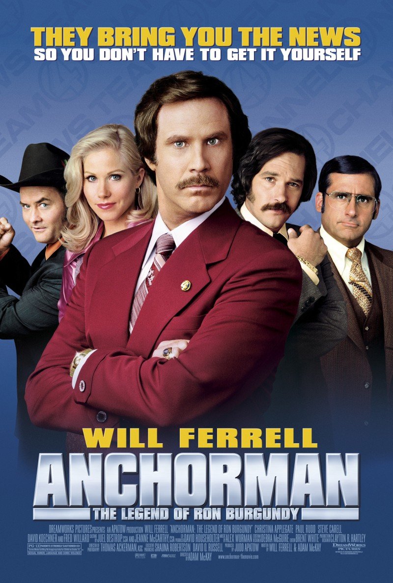 Poster of the movie Anchorman: The Legend of Ron Burgundy