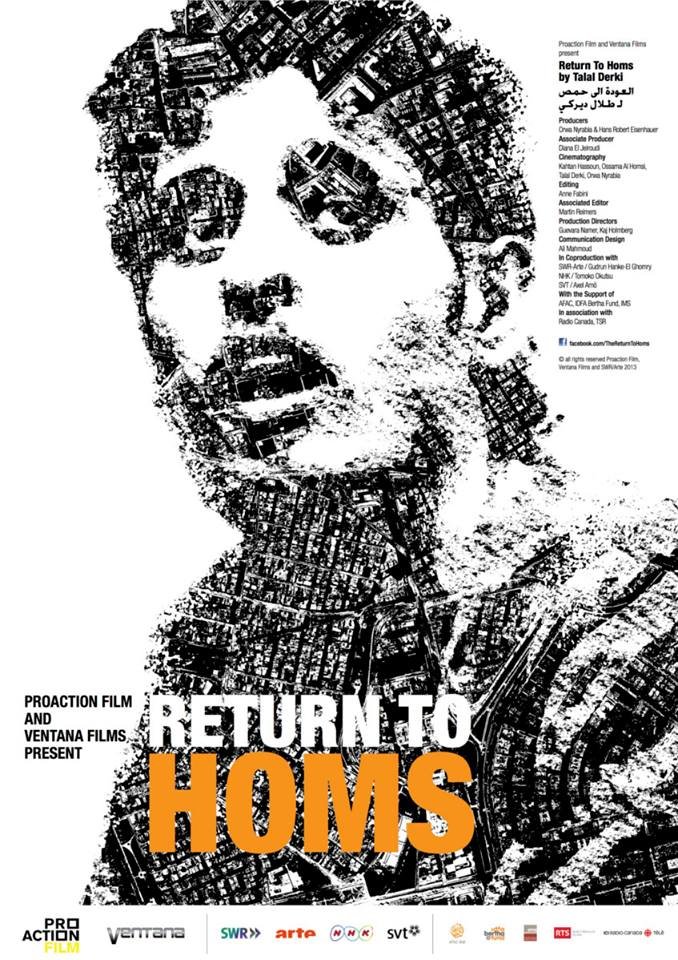 Arabic poster of the movie The Return to Homs