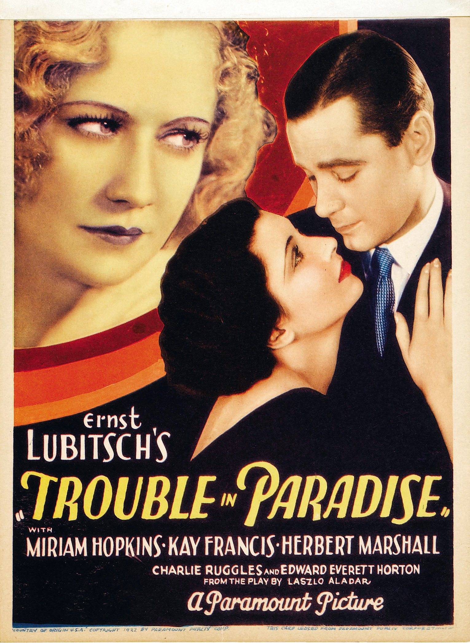 Poster of the movie Trouble in Paradise