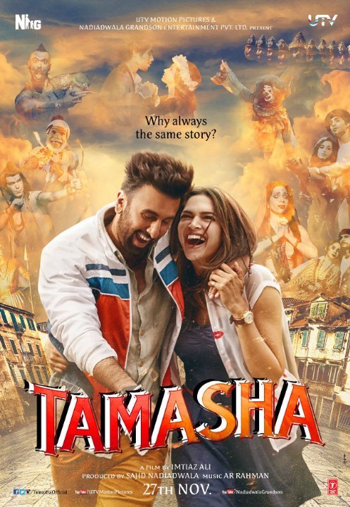 Hindi poster of the movie Tamasha