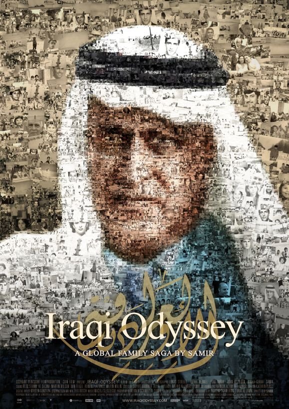 Arabic poster of the movie Iraqi Odyssey