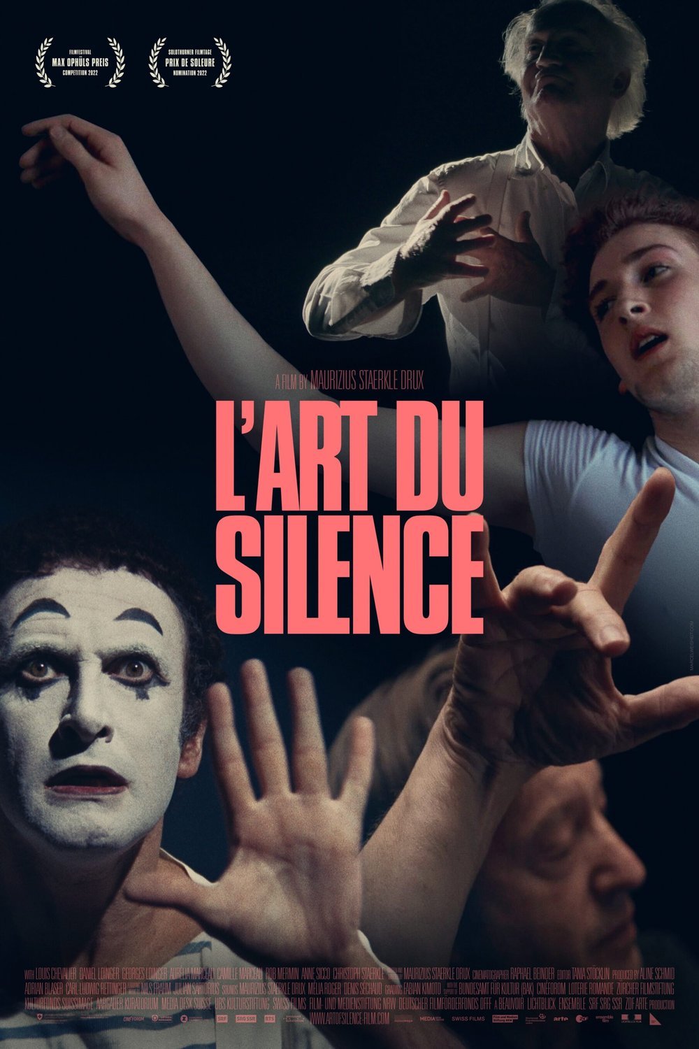 German poster of the movie L'art du silence