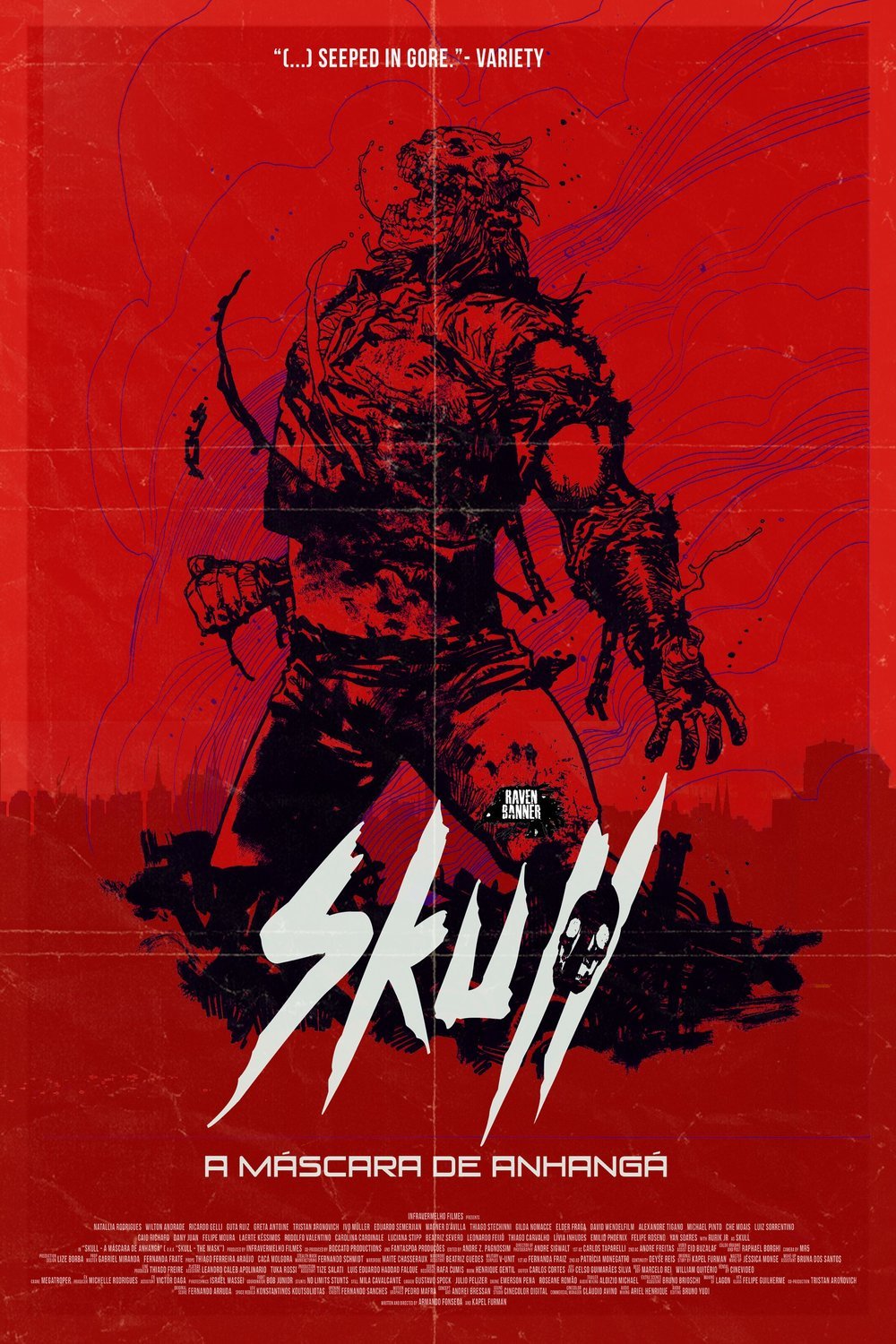 L'affiche originale du film Skull: The Mask en allemand