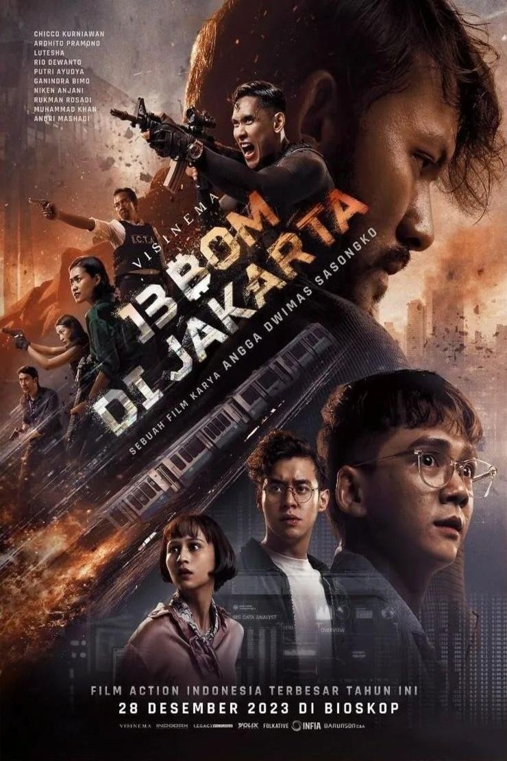 Indonesian poster of the movie 13 Bom di Jakarta