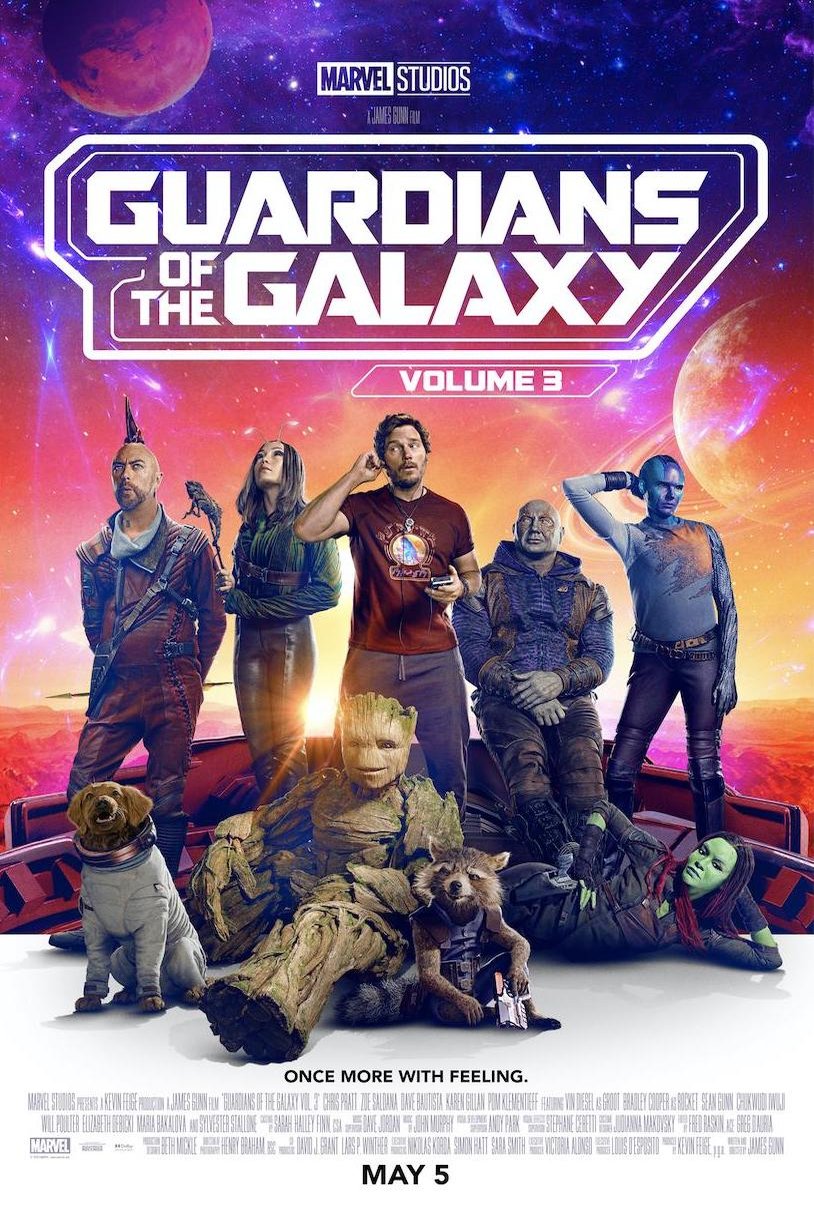 L'affiche du film Guardians of the Galaxy Vol. 3