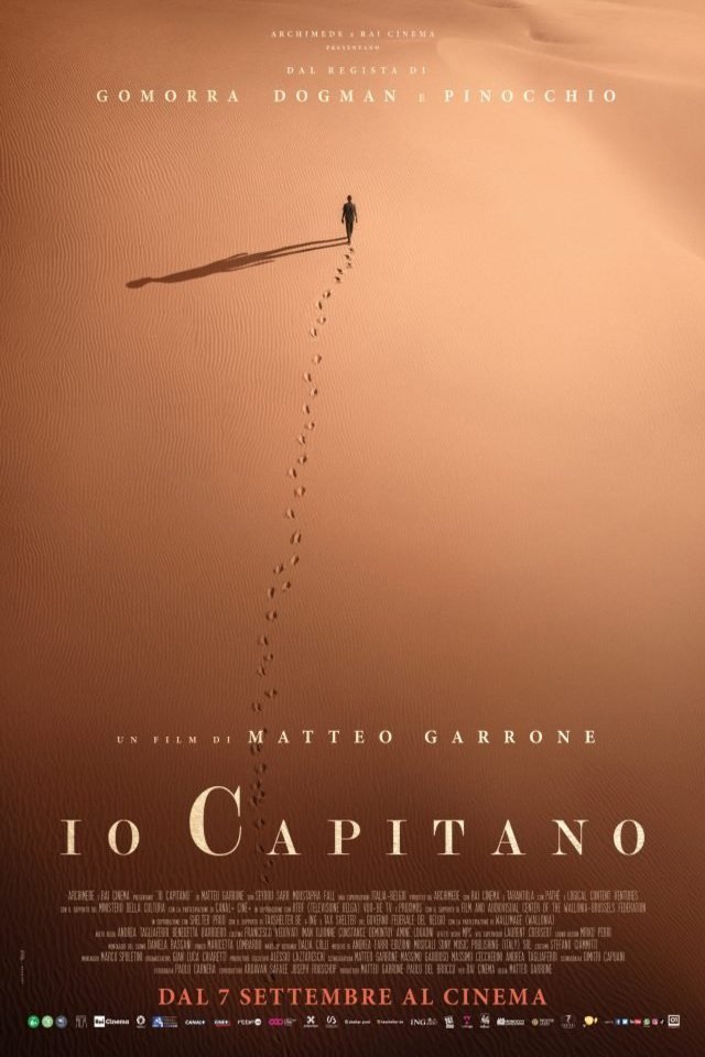 Wolof poster of the movie Io capitano