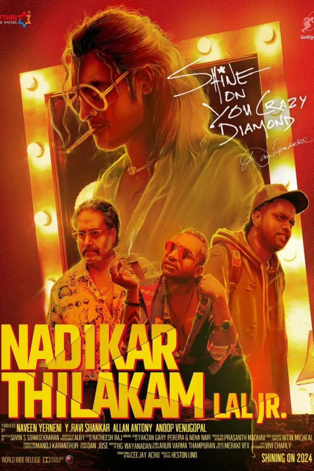 Malayalam poster of the movie Nadikar Thilakam