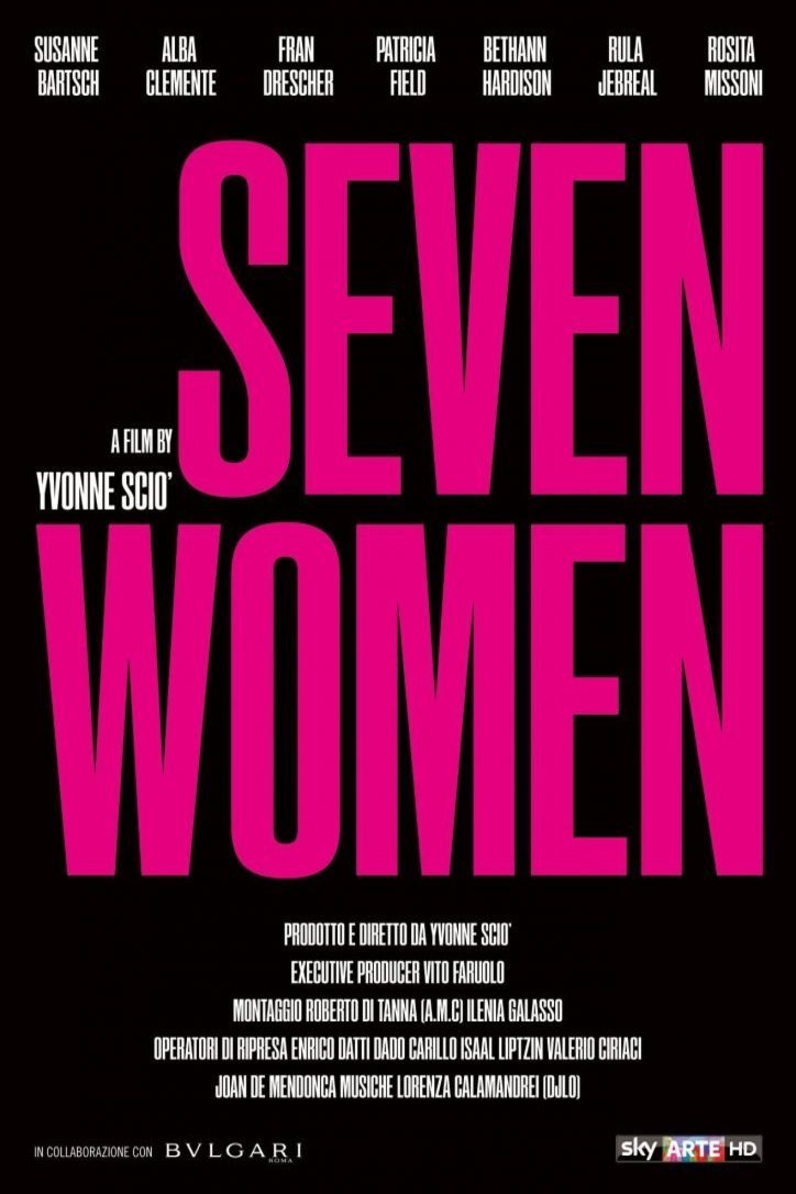 Italian poster of the movie Seven Women