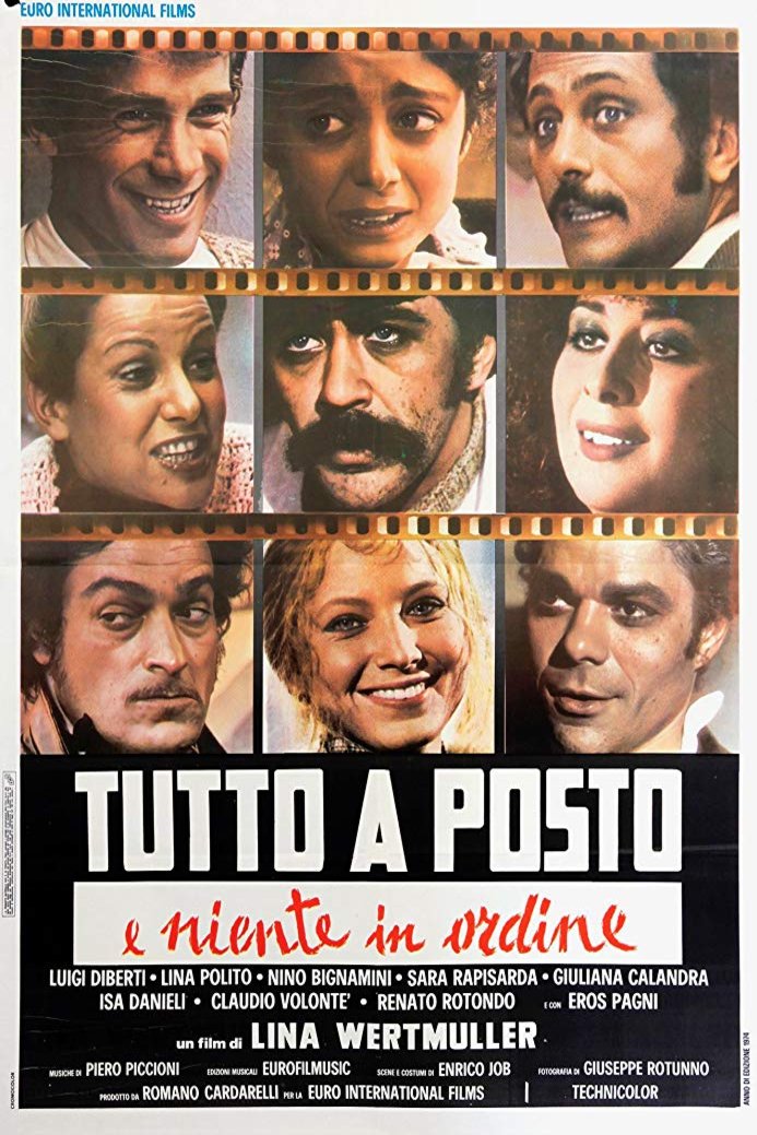 L'affiche originale du film Tutto a posto e niente in ordine en italien