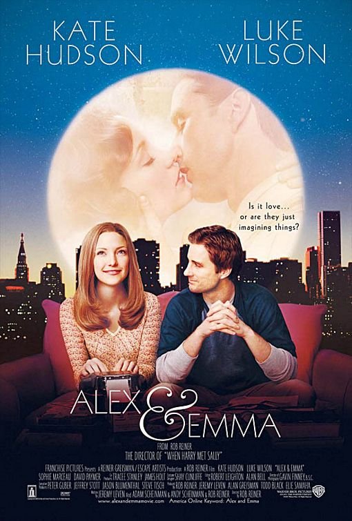 L'affiche du film Alex et Emma