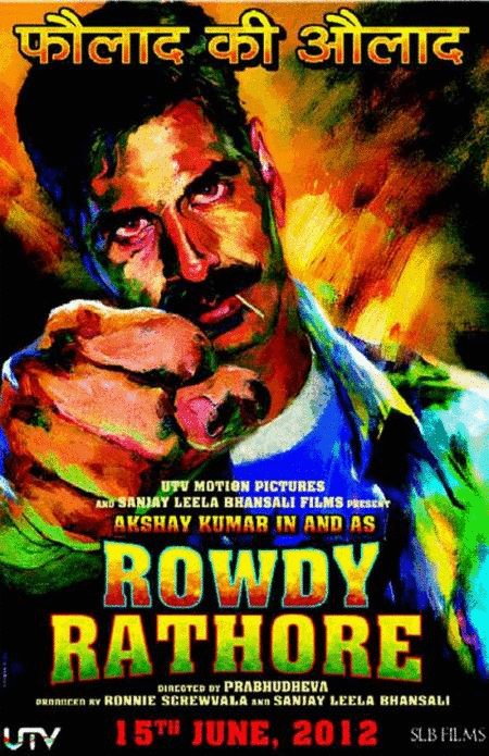 L'affiche originale du film Rowdy Rathore en Hindi