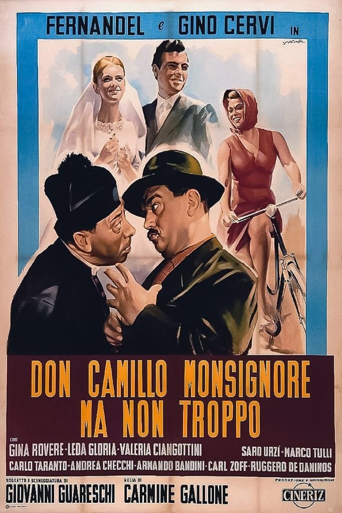 Italian poster of the movie Don Camillo: Monsignor