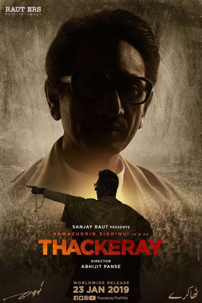 Hindi poster of the movie Thackeray