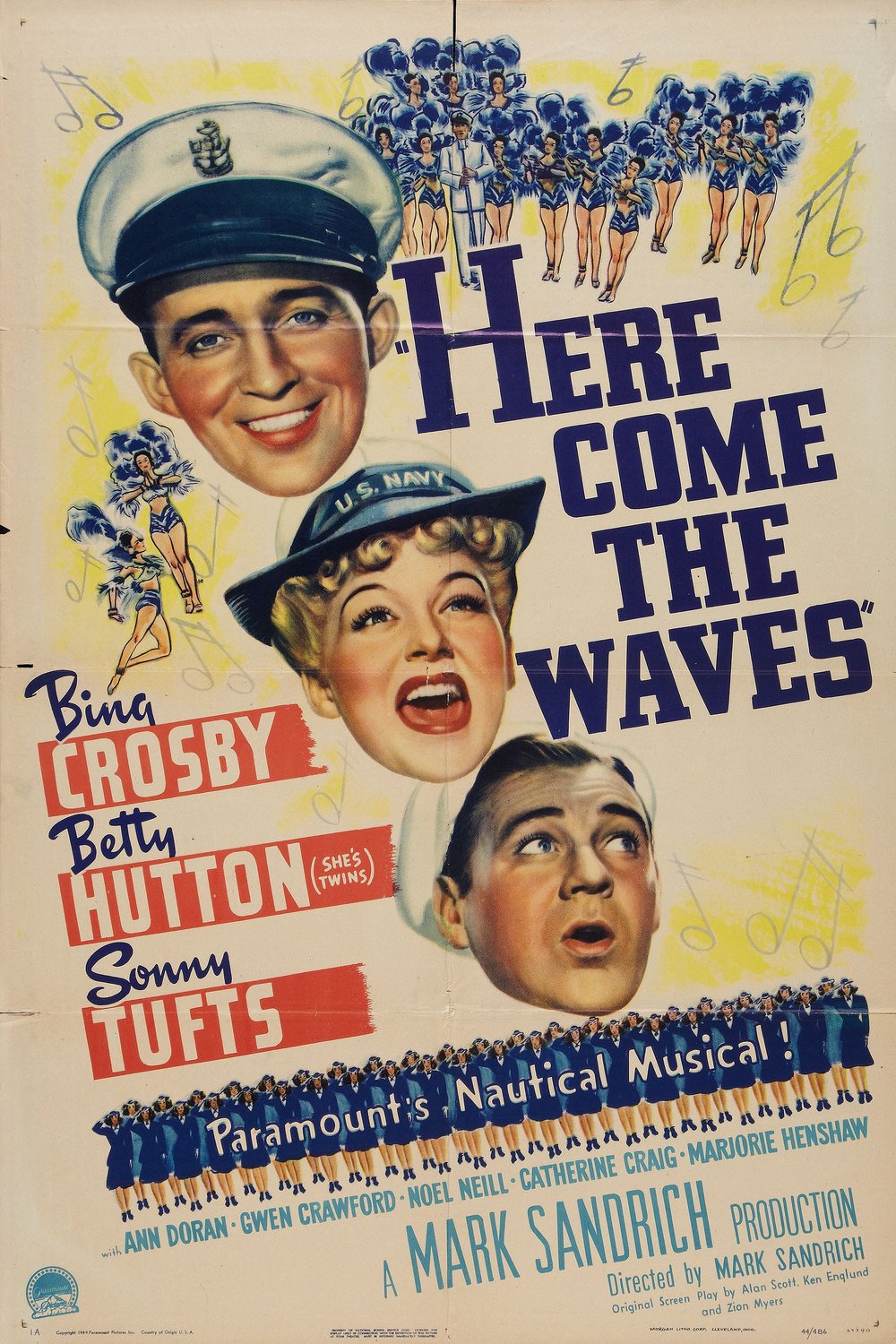 L'affiche du film Here Come the Waves