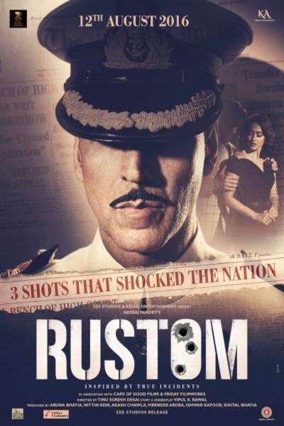 L'affiche originale du film Rustom en Hindi