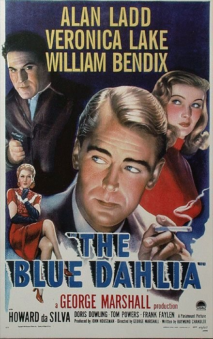 L'affiche du film The Blue Dahlia