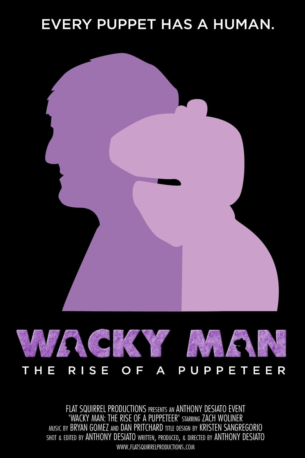 L'affiche du film Wacky Man: The Rise of a Puppeteer