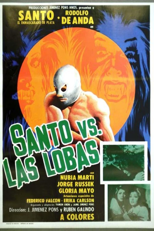 Spanish poster of the movie Santo vs. las lobas
