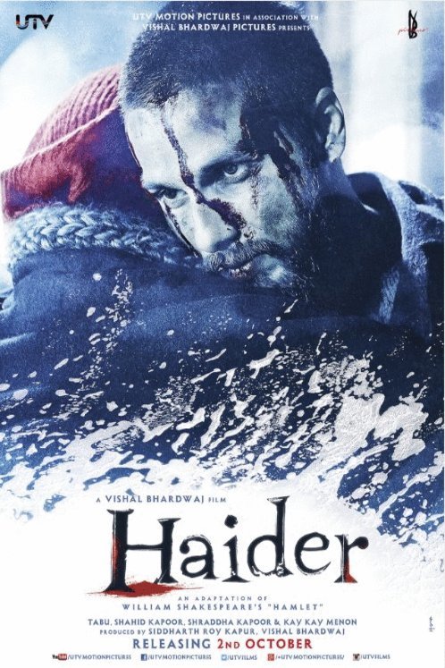 L'affiche originale du film Haider en Hindi