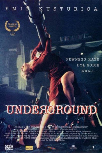 L'affiche originale du film Underground en Serbe