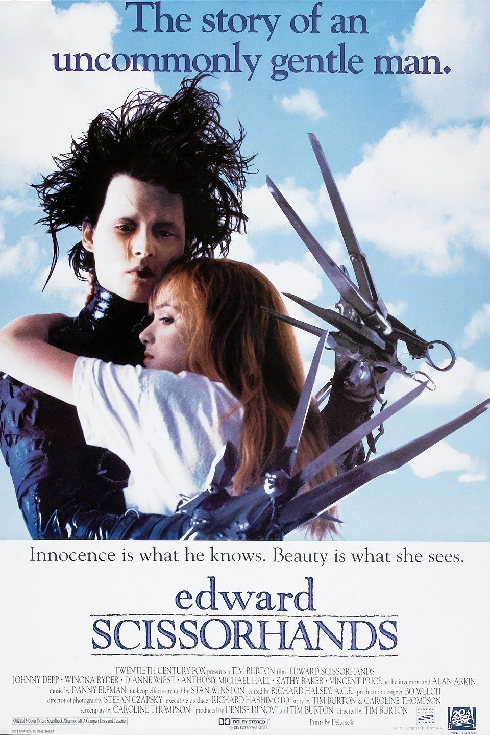 L'affiche du film Edward Scissorhands