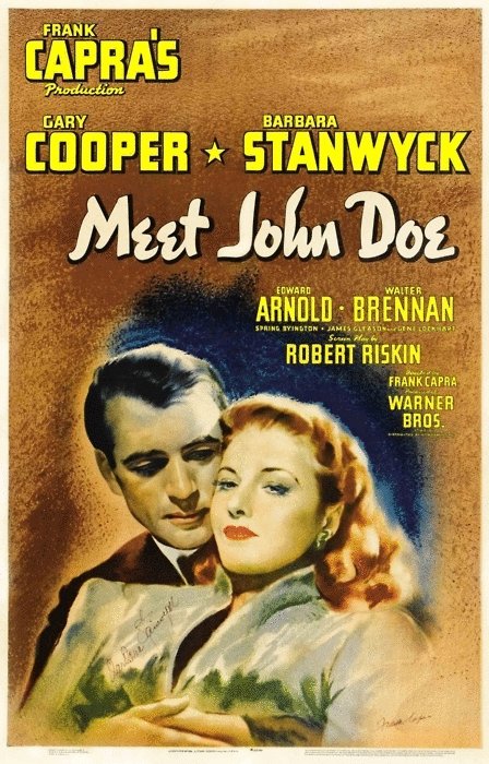L'affiche du film Meet John Doe