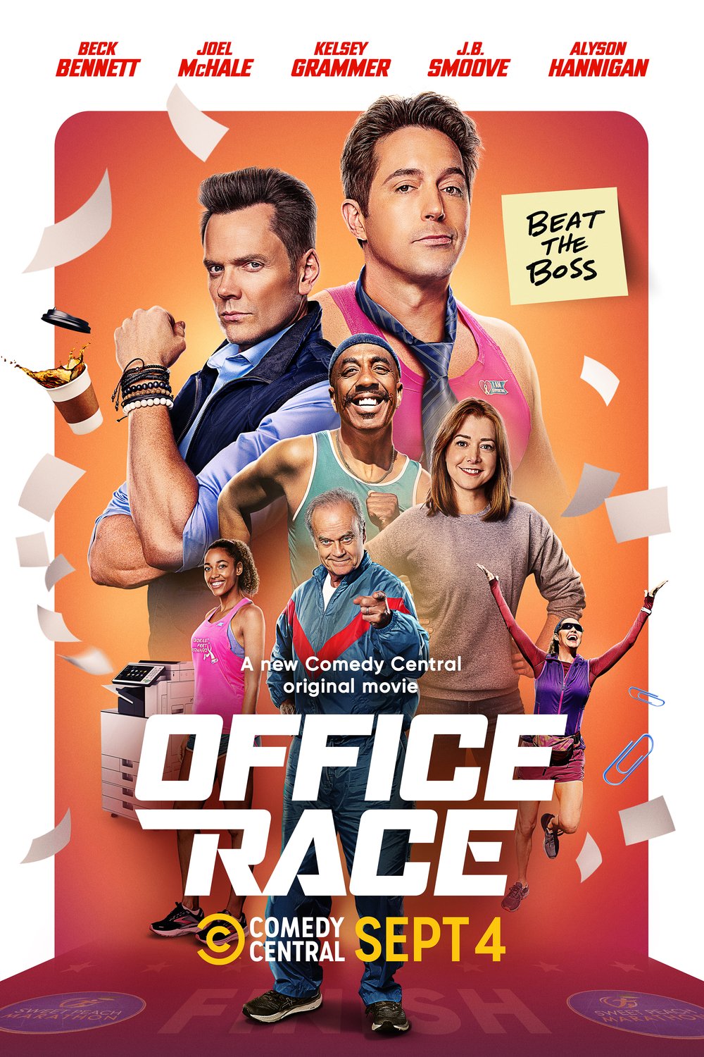 L'affiche du film Office Race