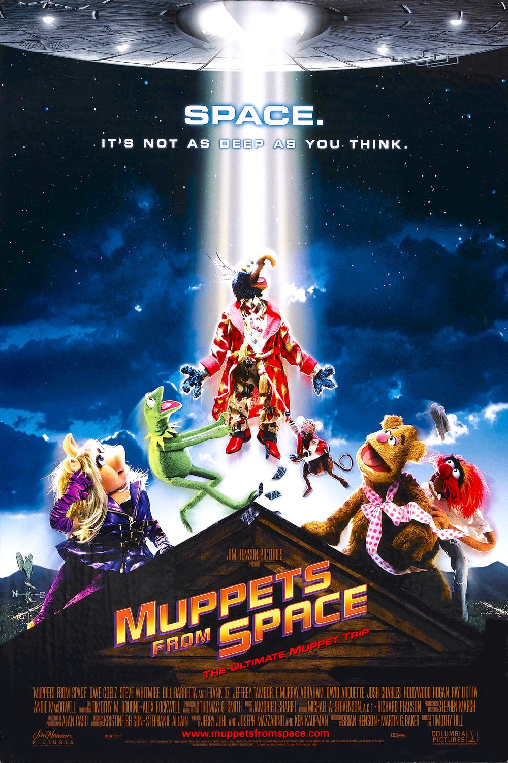 L'affiche du film Les Muppets dans l'Espace
