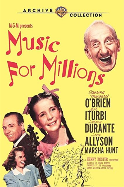 L'affiche du film Music for Millions