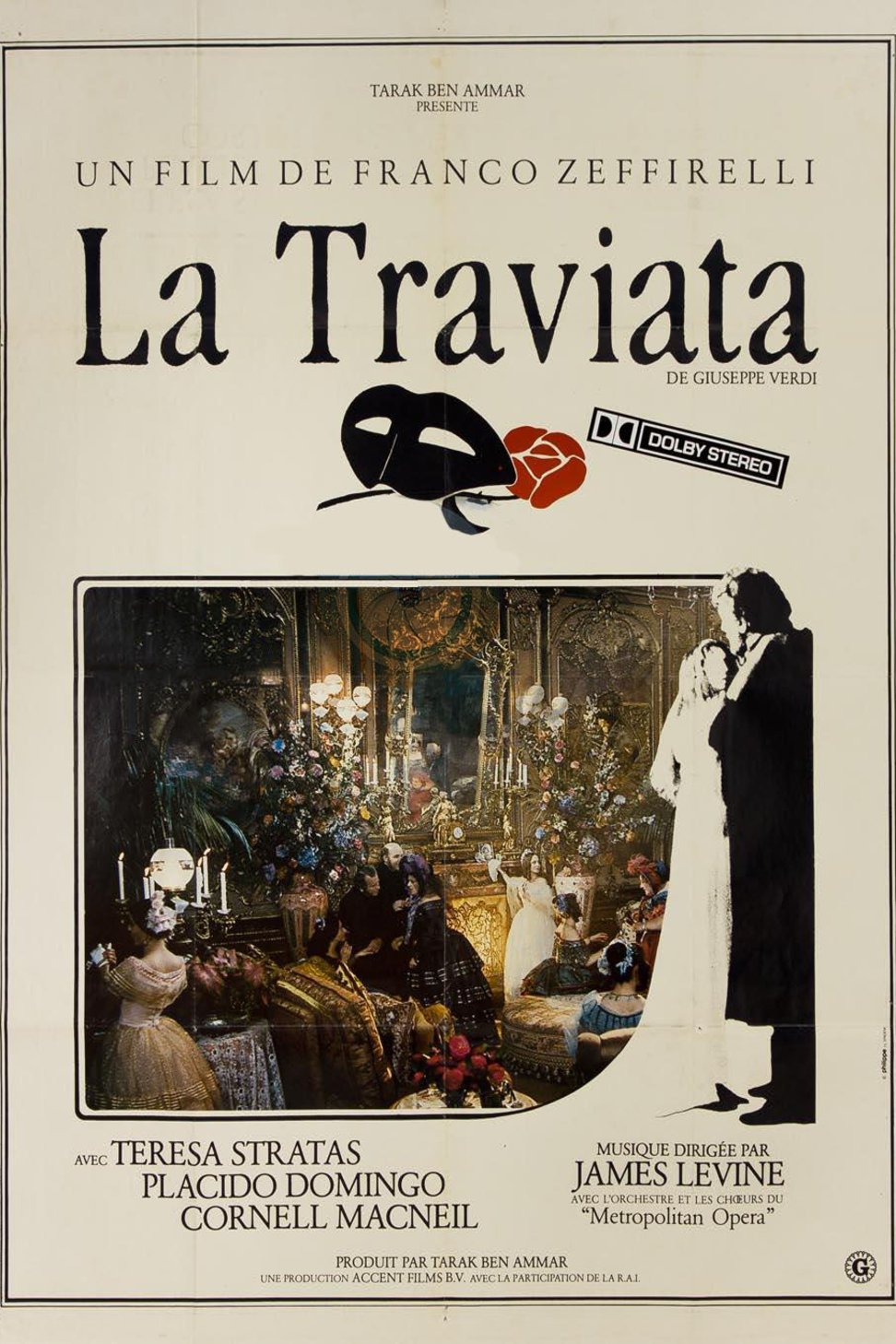 L'affiche originale du film La Traviata en italien