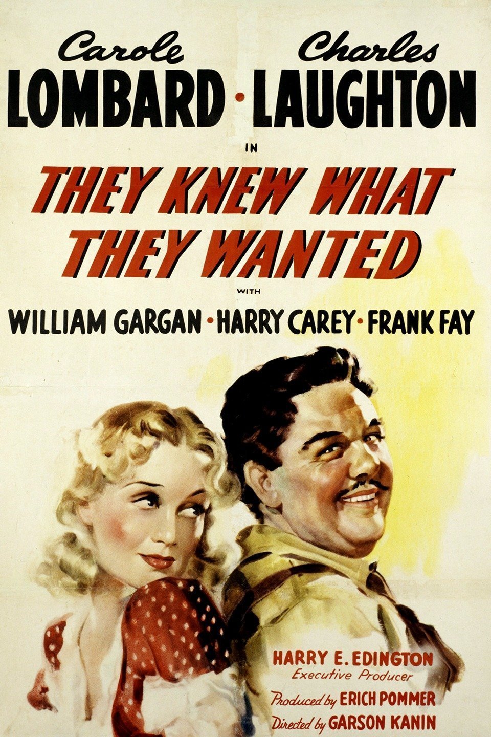 L'affiche du film They Knew What They Wanted