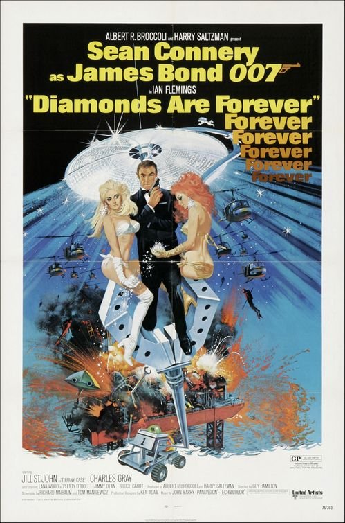 L'affiche du film Diamonds Are Forever