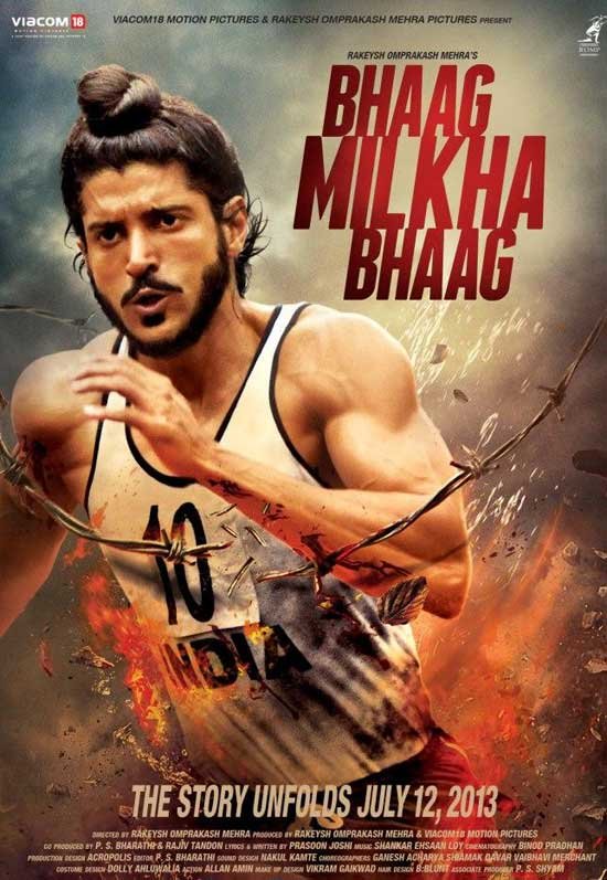 L'affiche originale du film Bhaag Milkha Bhaag en Hindi
