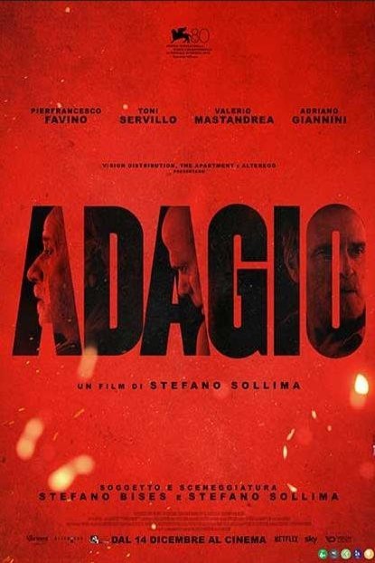 Italian poster of the movie Adagio