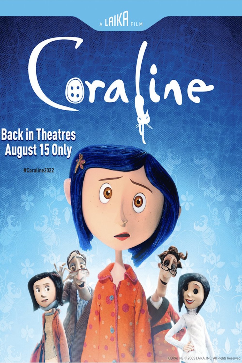 L'affiche du film Coraline v.f.