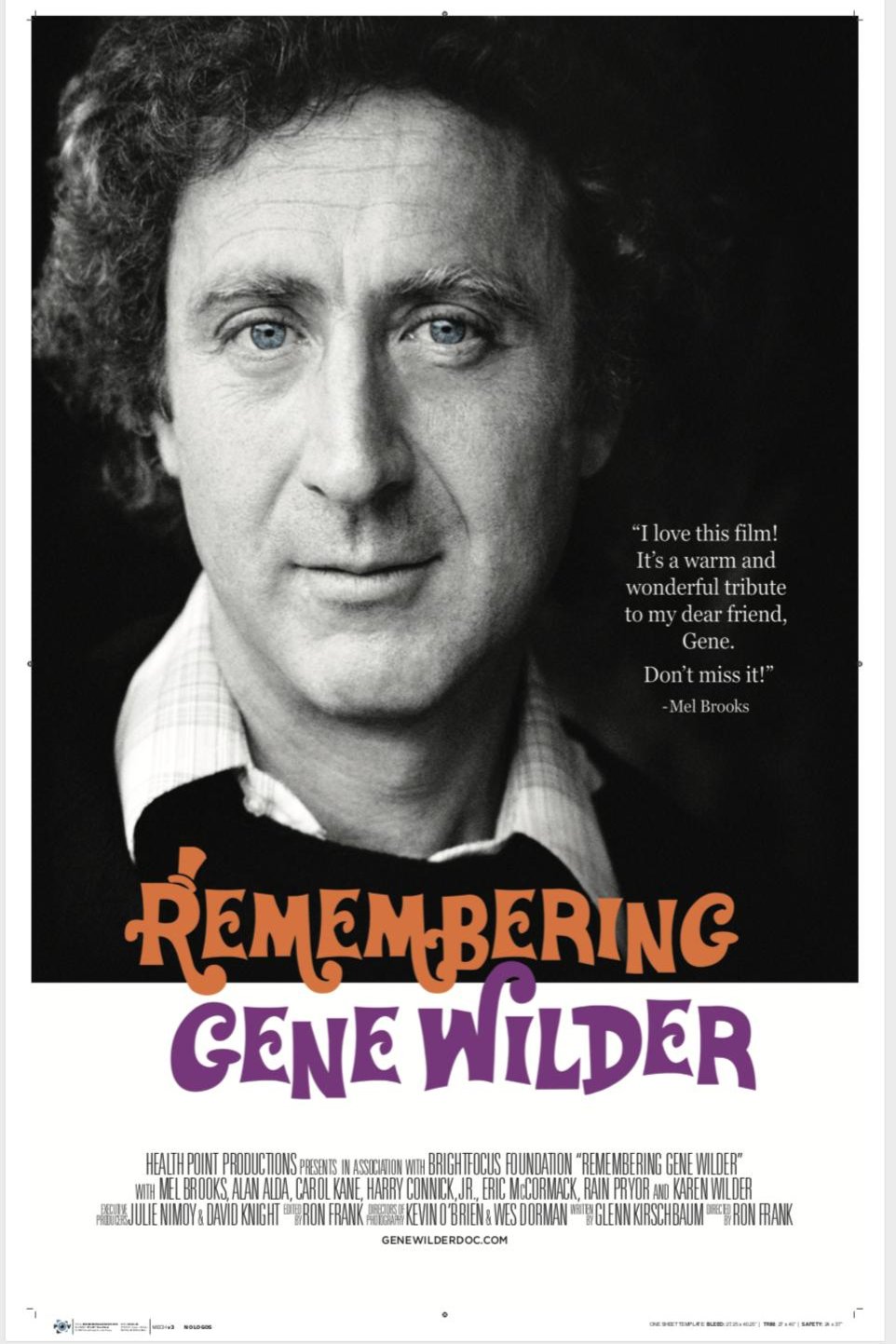 L'affiche du film Remembering Gene Wilder