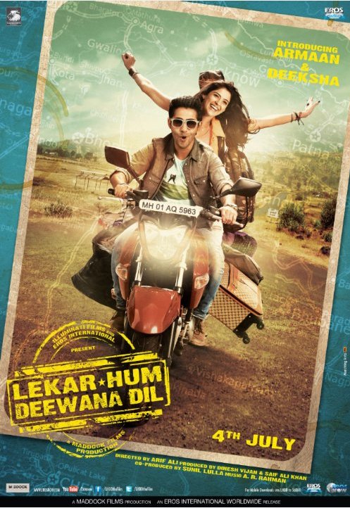 L'affiche originale du film Lekar Hum Deewana Dil en Hindi
