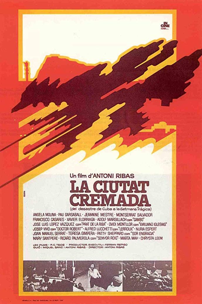 L'affiche originale du film La Ciutat cremada en espagnol