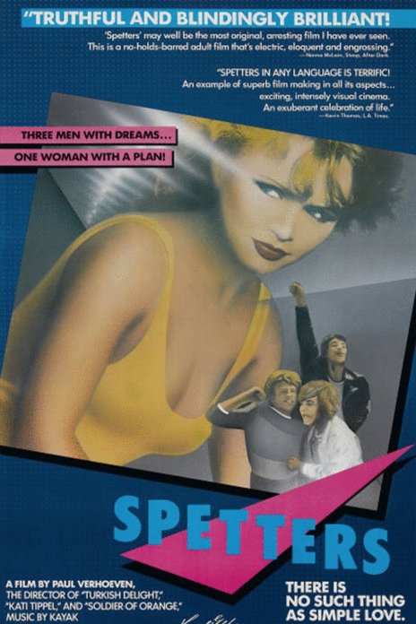 L'affiche originale du film Spetters en Néerlandais