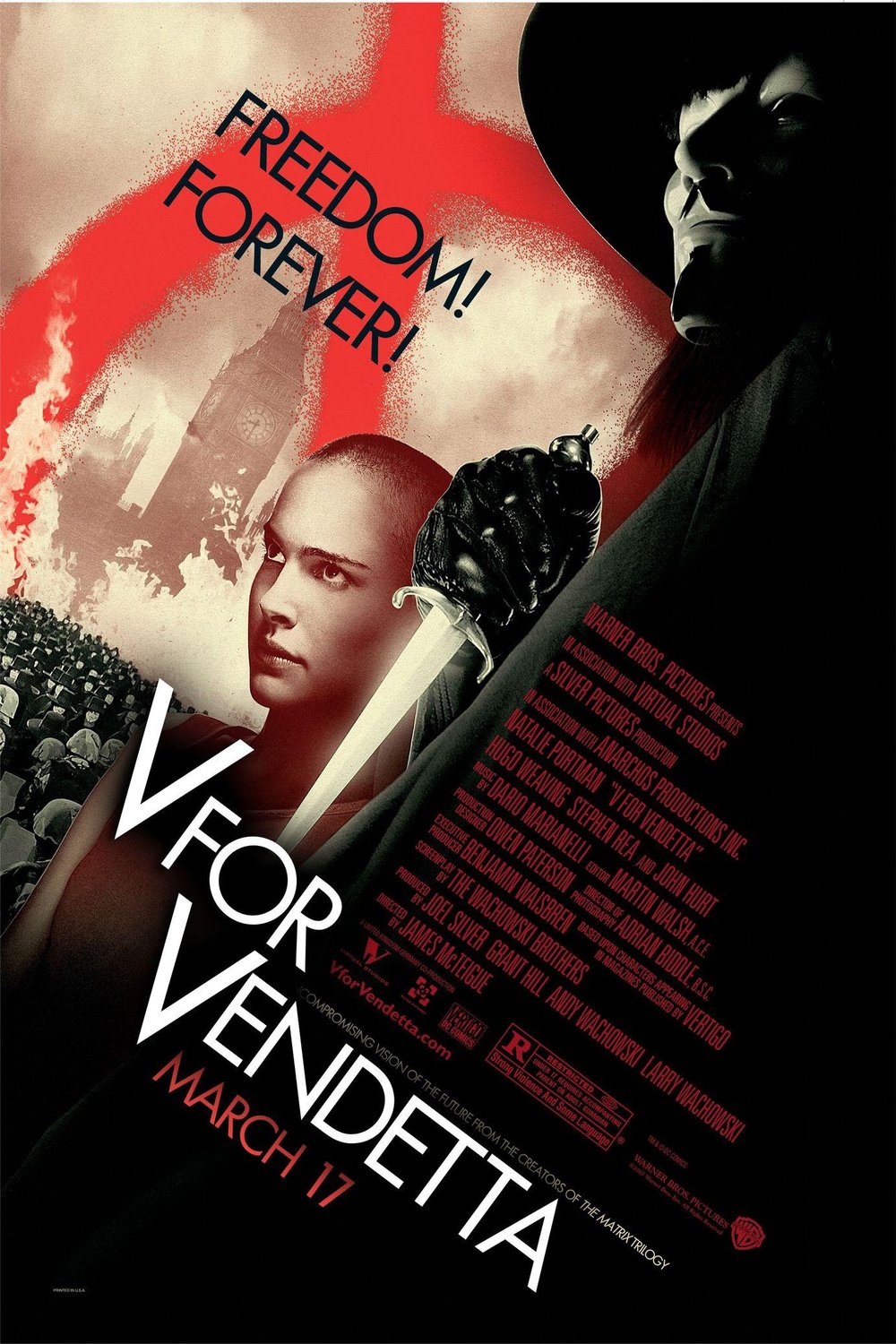 L'affiche du film V pour Vendetta v.f.