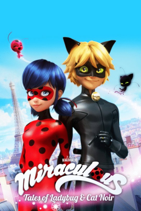 French poster of the movie Miraculous: Tales of Ladybug & Cat Noir