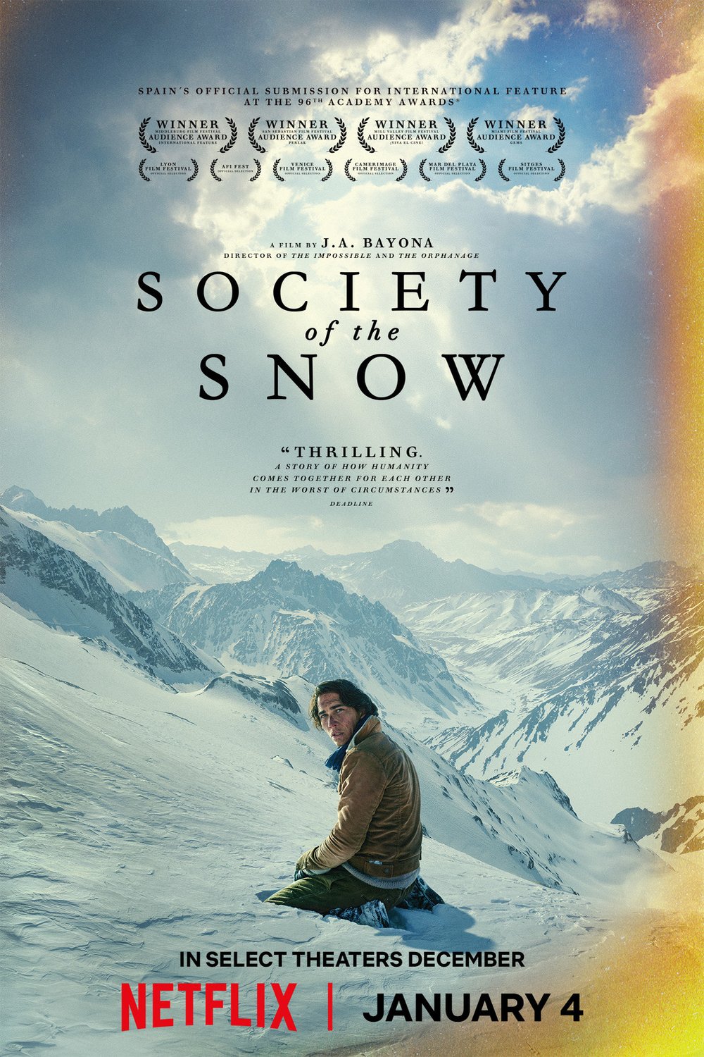 L'affiche du film Society of the Snow