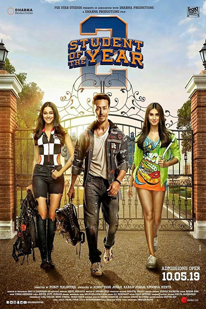 Hindi poster of the movie Student of the Year 2